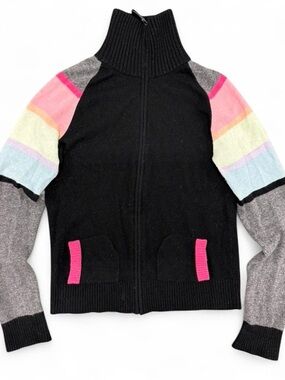 Etcetera Black Knit Sweater with Subtle Pattern